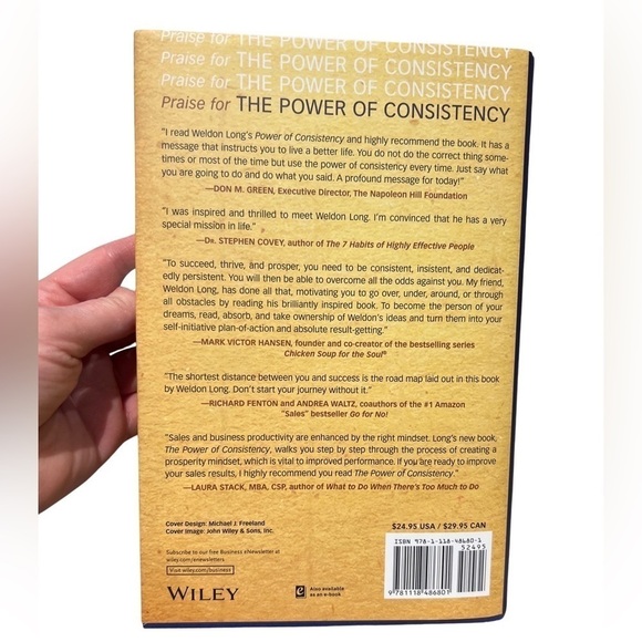 The Power of Consistency Hard Cover Book 2013 By Weldon Long. - Picture 4 of 6